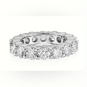 S925 Sterling Silvery *13pcs Moissanite Ring